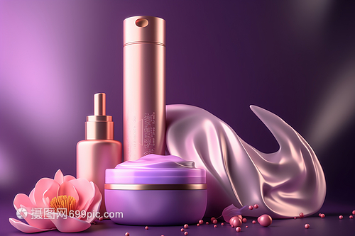 紫色幻想 數(shù)字藝術(shù)如何重塑化妝品展示的未來(lái)